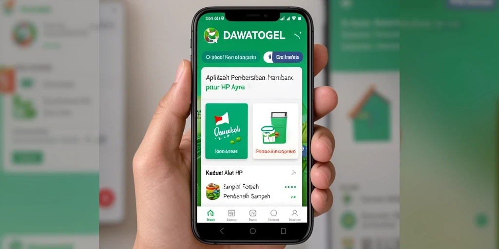Tampilan antarmuka DAWATOGEL yang bersih dan fungsional sebagai Pembersih Sampah.