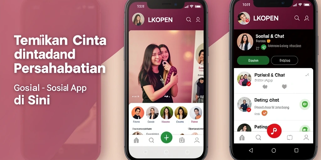 Tampilan antarmuka LKOPEN dengan fitur chat yang menarik.