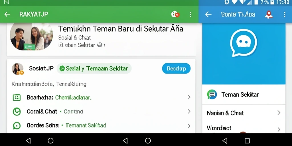 Antarmuka RAKYATJP yang menarik untuk menjalin pertemanan baru.