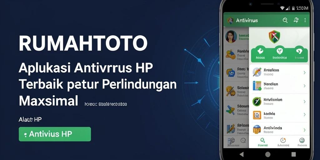 Tampilan antarmuka RUMAHTOTO dengan fitur pemindaian antivirus